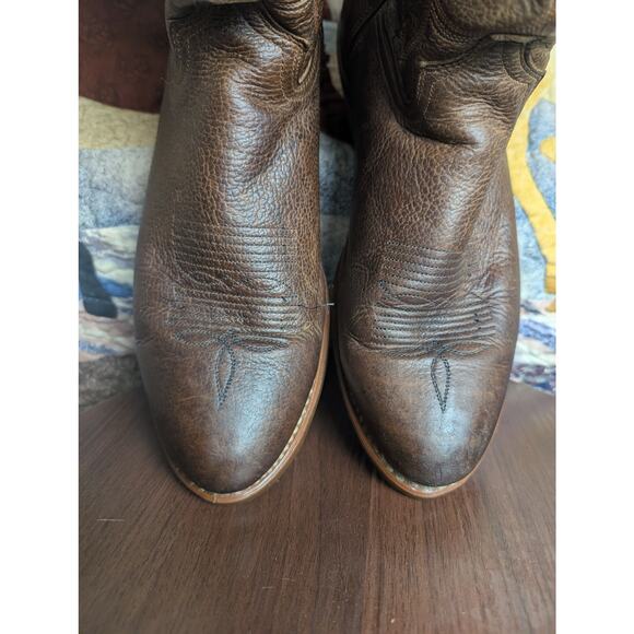 Abilene Mens Western Boots Brown 10 - Picture 4 of 6